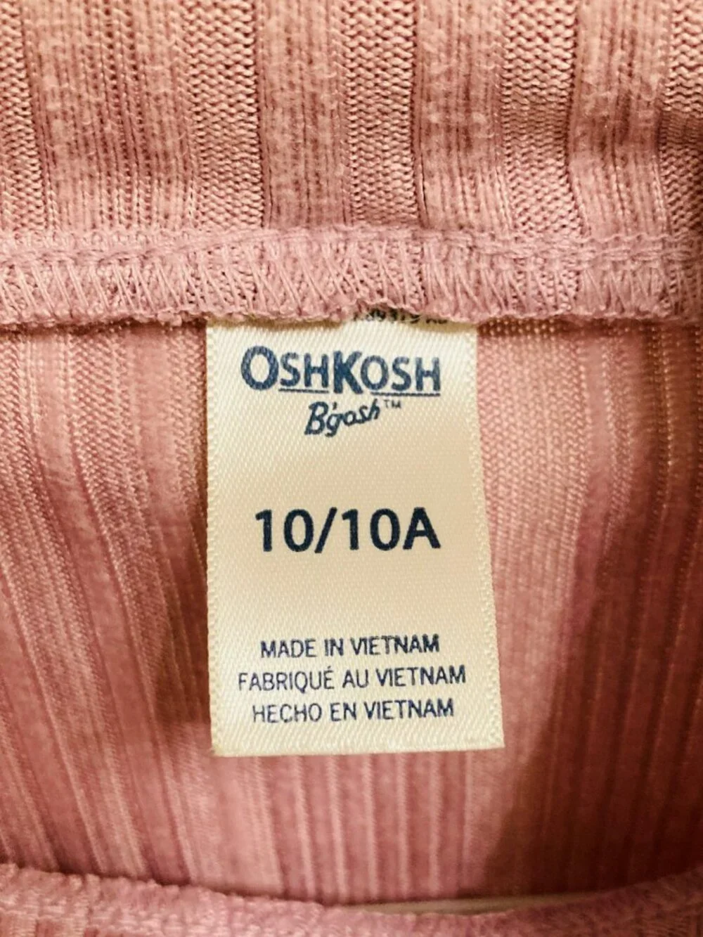 OshKosh B'gosh Girls Purple Turtle-neck Top